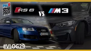 AUDI RS6(780kM)  vs BMW M3(430kM) Pojedynek na Torze Słomczyn #VLOG29 - Grupa Rajdowy Felix