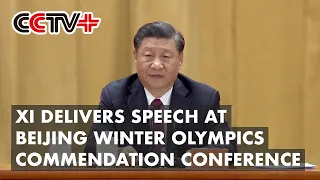 President Xi Delivers Speech at Beijing Winter Olympics Commendation Conference