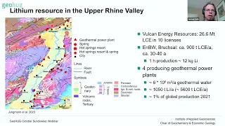 Jochen Kolb - Lithium in geothermal and oilfield brines: a new resource and its potential