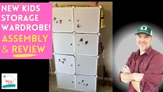 🍒 New Kids Cube Portable Storage/Closet/Wardrobe➔ DIY Assembly Instructions & Review (YOZO Brand)