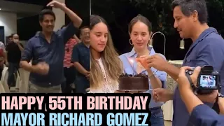 Richard Gomez HUMATAW sa 55th BIRTH DAY w/ Juliana Gomez at Lucy Gomez