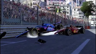 Massive AI crash during Monaco Practice Session??? F1 22