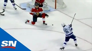 Nikita Kucherov Fires Home His First Goal Of The Playoffs In Game 1