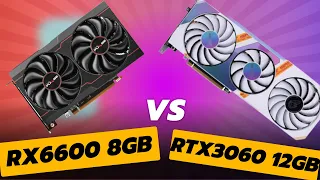 RX 6600 8GB vs RTX 3060 12GB - RYZEN 5 5600X - TESTES EM 10 GAMES POPULARES 2023