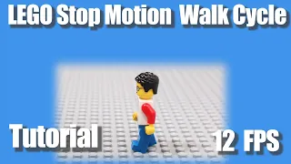 LEGO Stop Motion Walk Cycle Tutorial, 12 Frames Per Second.