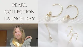 Pearl Collection Launch + Packaging! Small Business Vlog