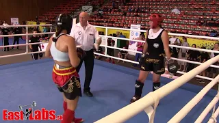 2018 M SR v kickboxe  LK  65kg  Salonova vs Fedicova