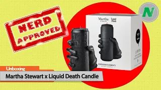 Unboxing The Martha Stewart x Liquid Death Candle