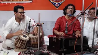Pandit Kumar Bose singing a Bhajan | Nephew Rohen Bose in accompaniment- Janmashtami 2017