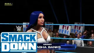 WWE 2K20 SMACKDOWN SASHA BANKS VS SHOTZI BLACKHEART (EMBER MOON) BEFORE SURVIVOR SERIES