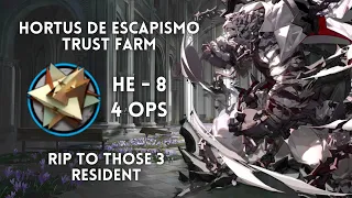 [Arknights] Hortus De Escapismo Trust Farm HE-8 4 Operators