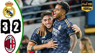 Real Madrid vs AC Milan 3-2 Extended Highlights & All Goals