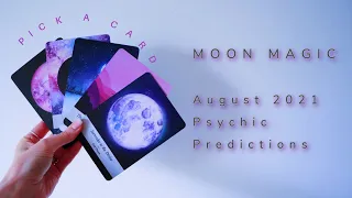 MOON MAGIC August 2021 Psychic Predictions PICK A CARD // Full Moon in Aquarius (tarot)