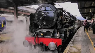 A Day Out On The Edinburgh Flyer With LMS 46115 !