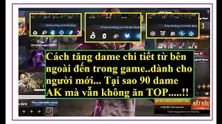 RED ZONE 2 hướng dẫn người mới về dame và lí do tại sao dame 90 vẫn dame thua người khác | HTC Vlogs