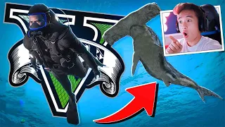 I BECAME A SHARK IN GTA 5!!! GRAND THEFT AUTO V MODS