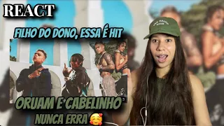 Oruam ft. MC Cabelinho - Filho do Dono (prod. Heron Martins) // REACT