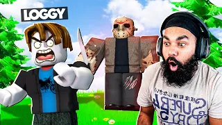 MONSTER IS CHASING LOGGY WITH KNIFE | ROBLOX