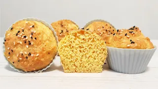 Lots of protein, few carbs! Simple Cheese Muffins | Gluten Free Recipe