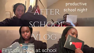 Productive after school NIGHT ROUTINE | studying, homework, stretching, skincare routine