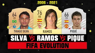 Ramos VS Pique VS Thiago Silva FIFA EVOLUTION! 😱🔥 FIFA 06 - FIFA 21