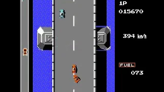 Road Fighter [NES] Level 2 No Death Clear 고전게임 로드파이터