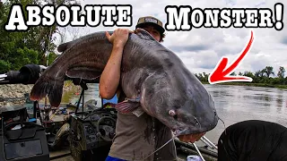 Unexpected GIANT Fish of a Lifetime HAMMERS BIG BAIT!!! (MASSIVE!!)