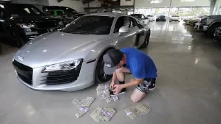 Buying my Audi R8 in CASH!!