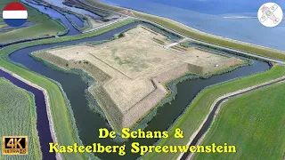 DE SCHANS en KASTEELBERG SPREEUWENSTEIN, OUDDORP │ NEDERLAND. 4K quality drone views.