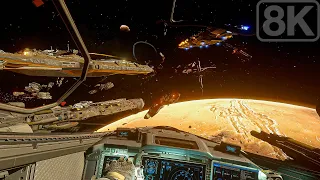 Mars Shipyard Space Battle (Knights of Cydonia) Call of Duty Infinite Warfare - 8K