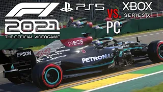 F1 2021 Frame Rate Analysis -  PS5 vs Xbox Series X vs PC Graphics Comparison