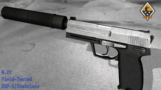 USP-S | Stainless  - Wear and Float