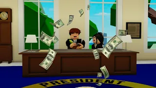 VIREI O PRESIDENTE MILIONÁRIO DO BROOKHAVEN! 💵 - Roblox