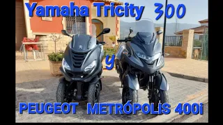 Yamaha Tricity y Peugeot Metrópolis 400i, Dos Triciclos Diferentes