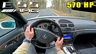 570HP Mercedes E55 AMG W211 *V8 KOMPRESSOR* POV Test Drive