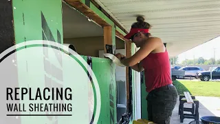 Replacing Exterior Wall Sheathing