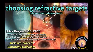 choosing refractive targets in cataract surgery