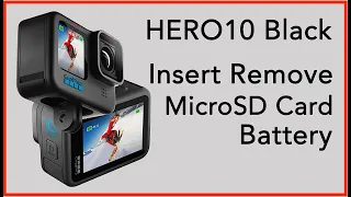 Insert Remove Micro SD Card Sandisk MicroSD & Battery Gopro Hero 9 10 Black