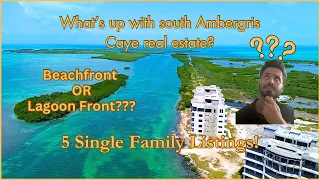 Beachfront and Second Row HOMES- OVERVIEW of South Ambergris Caye, BELIZE