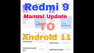 Redmi 9 Manual Update To Android 11! july 1, 2021