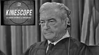 Kinescope Judgenment At Nuremberg CBS 1959