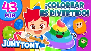 Mix - ¡Colorear es Divertido! | Recopilación de Canciones de Colores | JunyTony en español