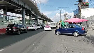 A LA CALLE! - Estación del trolebús elevado PAPALOTL Eje 8 Sur & Tinacos Iztapalapa CDMX