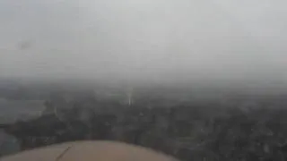 ILS Approach in Thunderstorm Rain with Cessna Turboprop