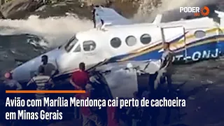 Avião com Marília Mendonça cai perto de cachoeira em Minas Gerais