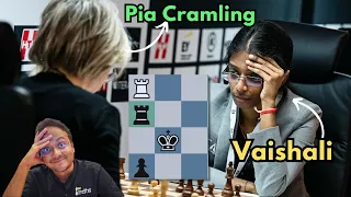 Vaishali's Rook Endgame Magic | Pia Cramling vs Vaishali | Norway Chess 2024