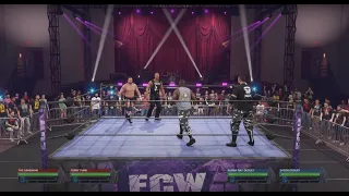 The Dudley Boyz vs. Sandman & Terry Funk in ECW on MyGM mode in WWE 2K24