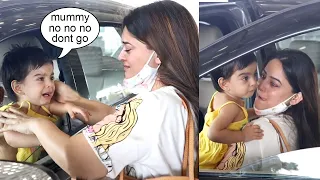 EMOTIONAL Mahhi Vij Breaks Down In Tears On Airport Seeing Daughter Tara CRYING & Not Letting Her Go