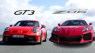 2023 Chevrolet Corvette Z06 vs Porsche 911 GT3