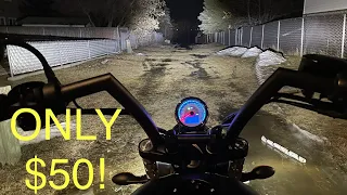 BEST Amazon LED Headlight For Any Motorcycle! Epic Upgrade.